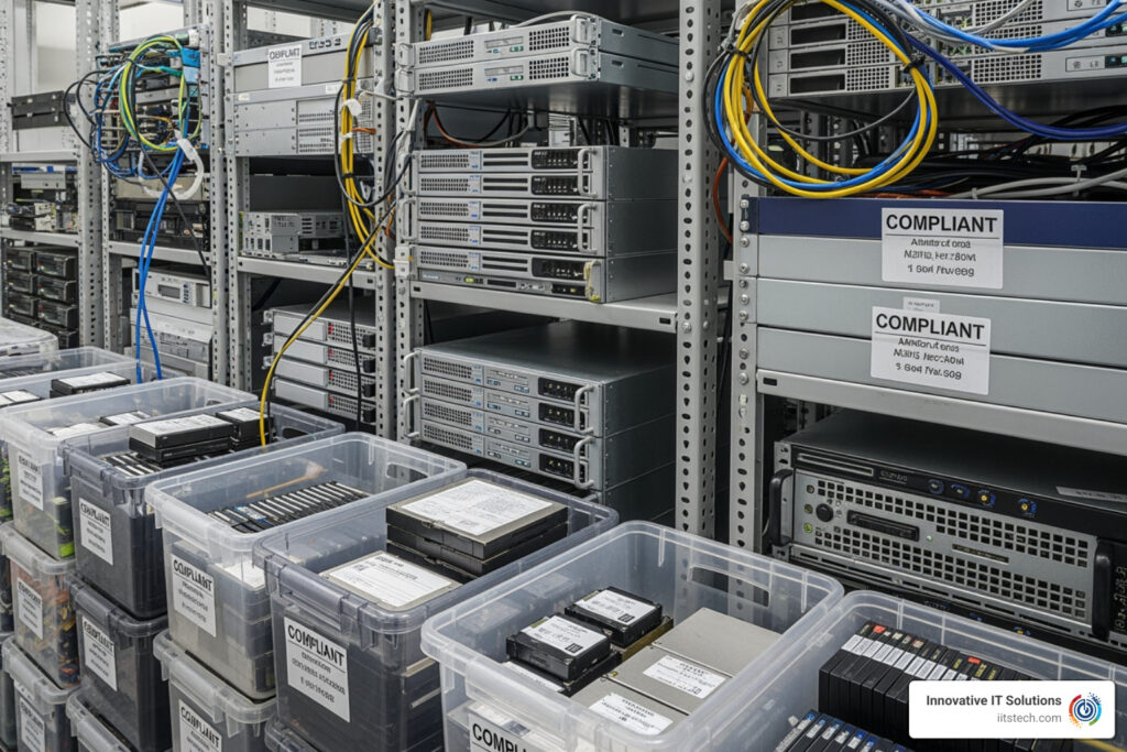 asset disposition compliance documentation decommissioned data center hardware